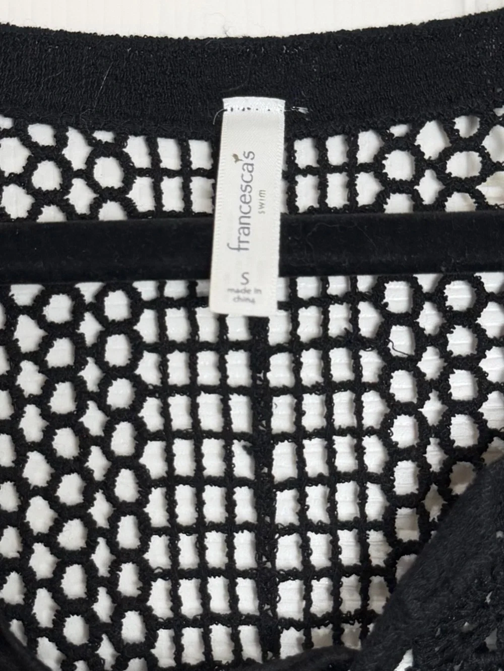 Francesca’s  Crochet Swim Cover-Up Dress size S